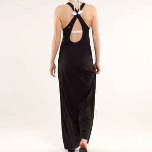Lululemon heatwave dress black sz 8